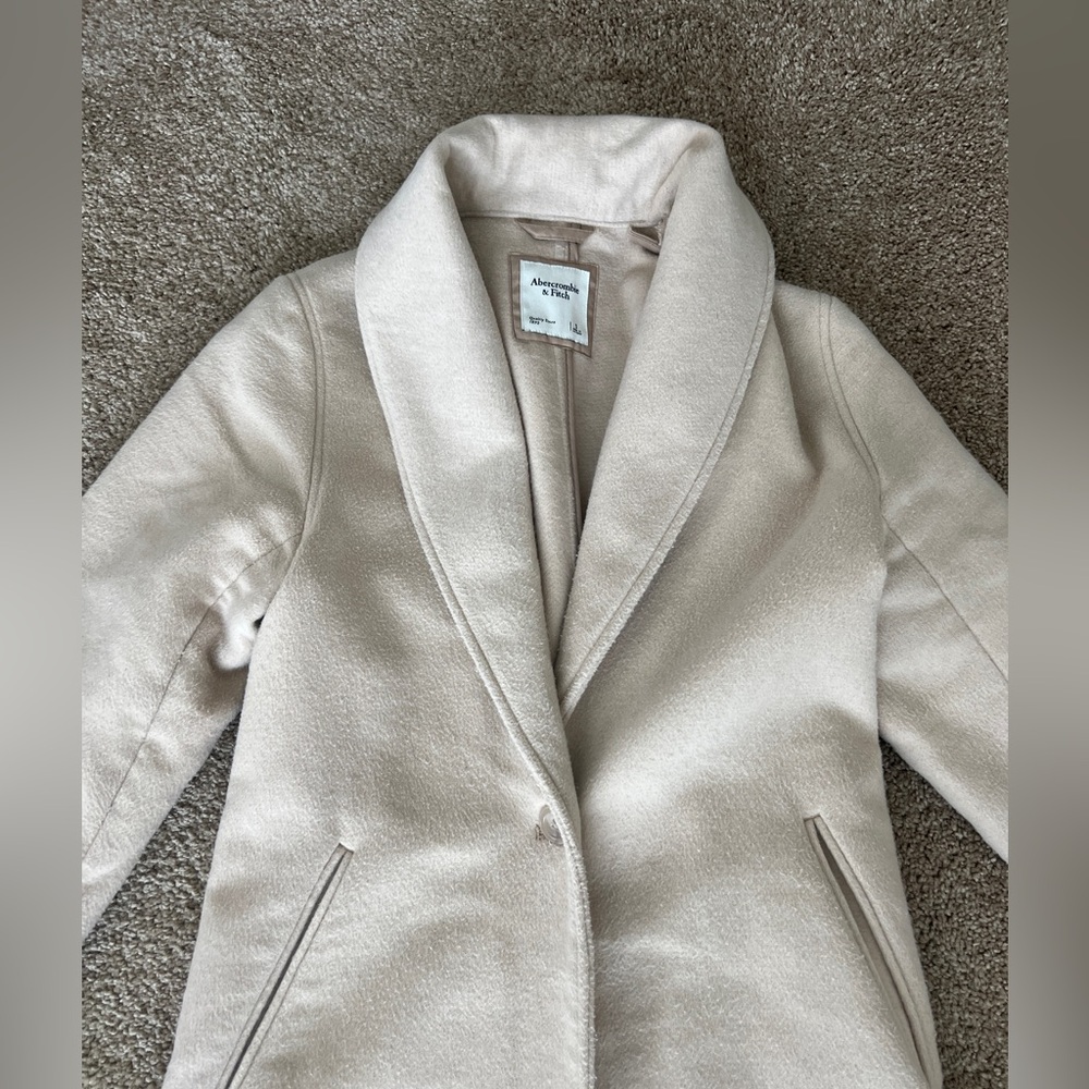 Abercrombie and Fitch Wool Blend Top Coat - Picture 3 of 4